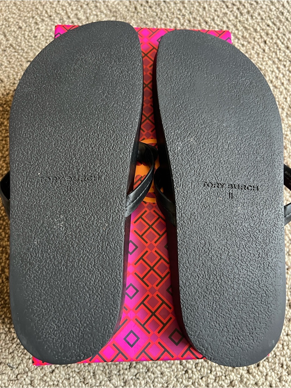 Tory Burch Miller Cloud Sandal Black Size 11 - Picture 5 of 7